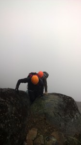 Klyving opp mot Hjørnet